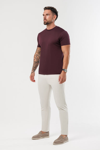 CAMISETA LUXE MERCERIZADA - BURDEOS