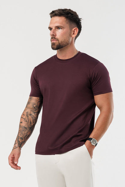 CAMISETA LUXE MERCERIZADA - BURDEOS
