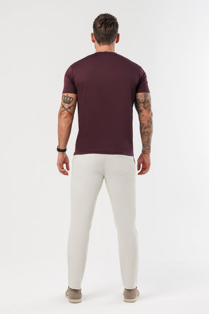 CAMISETA LUXE MERCERIZADA - BURDEOS
