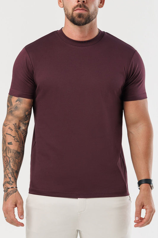 T-SHIRT LUXE MERCERIZADA - BORDÔ