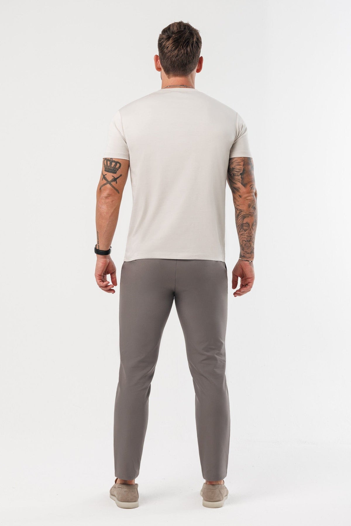 CAMISETA LUXE MERCERIZADA - CREMA