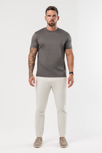 T-SHIRT LUXE MERCERIZADA - CINZENTO