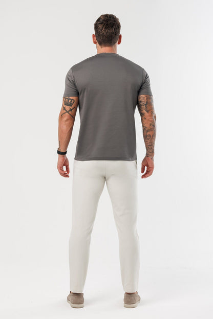T-SHIRT LUXE MERCERIZADA - CINZENTO