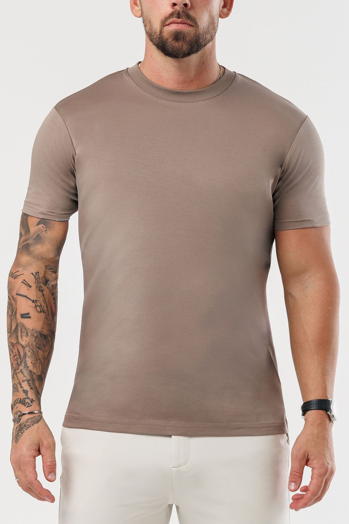 CAMISETA LUXE MERCERIZADA - MOCHA