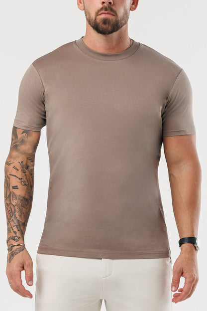 CAMISETA LUXE MERCERIZADA - MOCHA