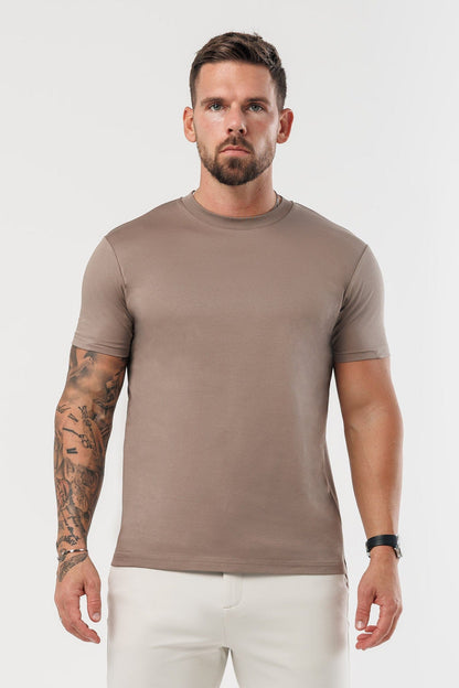 CAMISETA LUXE MERCERIZADA - MOCHA