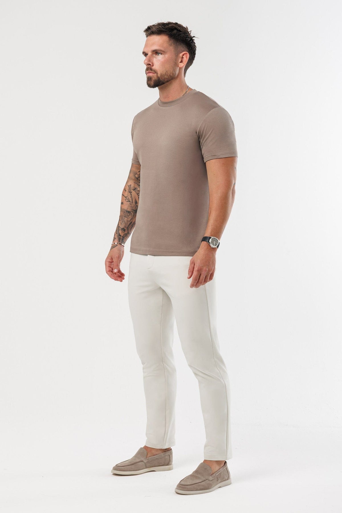 CAMISETA LUXE MERCERIZADA - MOCHA