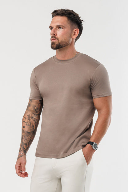 CAMISETA LUXE MERCERIZADA - MOCHA