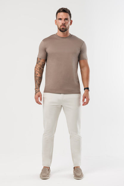 CAMISETA LUXE MERCERIZADA - MOCHA