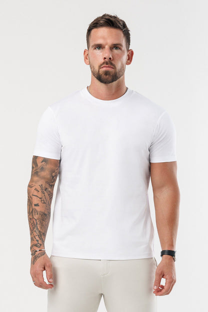 T-SHIRT LUXE MERCERIZADA - BRANCA