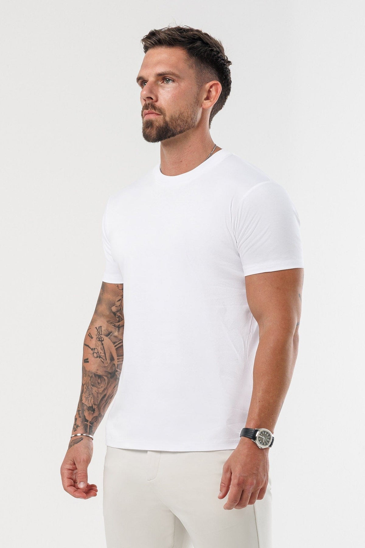 T-SHIRT LUXE MERCERIZADA - BRANCA