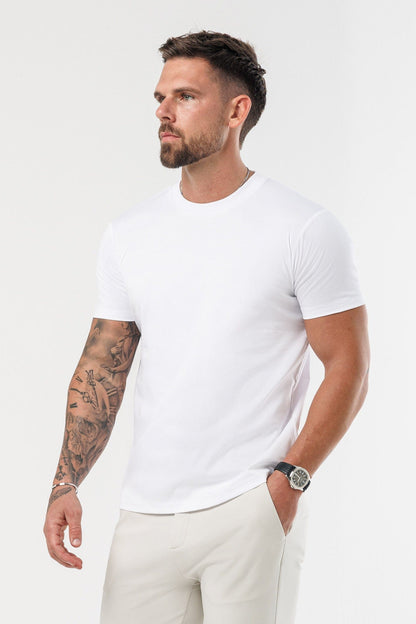 T-SHIRT LUXE MERCERIZADA - BRANCA